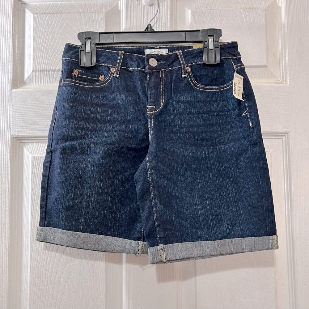 Aeropostale Jean Denim Shorts Women's Blue Size 3/4 NWT